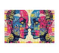 Puzzle 2000 Pièces Adultes, Puzzle 2000 Pieces Abstrait, Graffiti Puzzles Adulte avec Une Boîte d'emballage Exquise, Jeux Educatifs, Grand Puzzles en Bois pour Cadeau Tableau Decoration Murale -1481