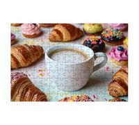 Puzzle 2000 Pièces Adultes, Puzzle 2000 Pieces Café, Pain Puzzles Adulte avec Une Boîte d'emballage Exquise, Jeux Educatifs, Grand Puzzles en Bois pour Cadeau Femme Tableau Decoration Murale -1657