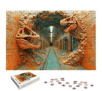Puzzle 2000 Pièces Adultes, Puzzle 2000 Pieces Dinosaure pour Adultes, Grand Puzzles Bois Squelette avec Boite, Jeu de Concentration pour Toute la Famille, pour Décoration Maison, Cadeau Femme, -5661