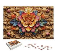 Puzzle 2000 Pièces Adultes, Puzzle 2000 Pieces Fleur pour Adultes, Grand Puzzles Bois Mandala avec Boite, Jeu de Concentration pour Toute la Famille, Décoration Maison, Cadeau Femme/Homme, -5317