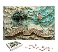 Puzzle 2000 Pièces Adultes, Puzzle 2000 Pieces Livre Magique pour Adultes, Grand Puzzles Bois Arbre avec Boite, Jeu de Concentration pour Toute la Famille, pour Décoration Maison, Cadeau Femme, -5387