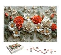 Puzzle 2000 Pièces Adultes, Puzzle 2000 Pieces Rose pour Adultes, Grand Puzzles Bois Fleur avec Boite, Jeu de Concentration pour Toute la Famille, Puzzles pour Décoration Maison, Cadeau Femme, -5607