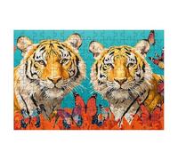 Puzzle 2000 Pièces Adultes, Puzzle 2000 Pieces Tigre, Papillon Puzzles Adulte avec Une Boîte d'emballage Exquise, Jeux Educatifs, Grand Puzzles en Bois, Cadeau Femme Tableau Decoration Murale -1881