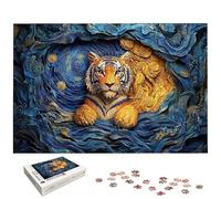 Puzzle 2000 Pièces Adultes, Puzzle 2000 Pieces Tigre pour Adultes, Grand Puzzles Bois Animaux avec Boite, Jeu de Concentration pour Toute la Famille, Décoration Maison, Cadeau Femme/Homme, -5725