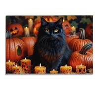 Puzzle 2000 Pièces Adultes, Puzzle Chat pour Adulte Débutant, 100x70 cm Grand Puzzles Halloween avec Boite, Jeu de Concentration pour Adultes, Puzzles Bois pour Décoration Maison, Cadeau Femme, -2440