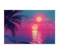 Puzzle 2000 Pièces Adultes, Puzzle Coucher Soleil pour Adulte, Grand Puzzles Bois avec Boite Cadeau 100x71cm, Jeu de Concentration pour Adultes, Decoration Noel, Cadeau Femme, Thème: Paysage, Q-31