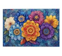 Puzzle 2000 Pièces Adultes, Puzzle Fleur pour Adulte, Grand Puzzles Bois avec Boite Cadeau, Jeu de Concentration pour Adultes, 2000 Pièces Puzzles pour Décoration Murale Maison, Cadeau Femme, H-20