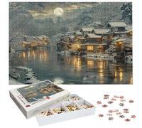 Puzzle 2000 Pièces Adultes, Puzzle Lune pour Adulte et Enfants, Grand Puzzles Bois avec Boite, Jeu de Concentration pour Adultes, 2000 Pièces Puzzles Paysage pour Noël Décoration Murale Cadeau H-1108