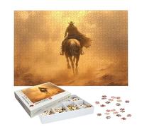 Puzzle 2000 Pièces Adultes, Puzzle Occidental pour Adulte et Enfants, Grand Puzzles Bois avec Boite, Jeu de Concentration pour Adultes, 2000 Pièces Puzzles Cow-Boy pour Décoration Murale, -7842
