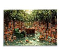 Puzzle 2000 Pièces Adultes, Puzzle Paysage pour Adulte Débutant, 100x70 cm Grand Puzzles Bibliothèque avec Boite, Jeu de Concentration pour Adultes, Puzzles pour Décoration Maison, Cadeau Femme, -3426
