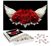 Puzzle 2000 Pièces Adultes, Puzzle Rose pour Adulte et Enfants, Grand Puzzles Bois avec Boite, Jeu de Concentration pour Adultes, 2000 Pièces Puzzles Aile pour Décoration Murale, Cadeau de Noël H-476