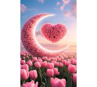 Puzzle 2000 Pièces Adultes, Rose Lune, 100x70 cm Jeux Educatifs Favorisant la Concentration Jeu de Création et Logique Cadeau Garcon et Fille, Puzzle 2000 Pieces