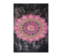 Puzzle 2000 Pièces Adultes Rose Mandala 100x70 cm Jeu Éducatif Jeu de Création et Logique Concentration, Cadeau Garcon et Fille, Puzzle Adulte 2000 Pièces