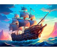 Puzzle 2000 Pièces Adultes Voilier Océan, Défis Amusants Parfait pour la Détente Créativité, Puzzle 2000 Pieces 100 x 70 cm