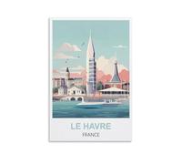 Puzzle 2000 pièces, Affiches Le Havre France, Puzzle éducatif Stimulant, Cadeau pour Adultes, 100 x 70 cm