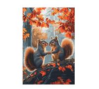 Puzzle 2000 Pieces Animal Puzzle Écureuil 2000 Pièces Grand Adultes Difficile Jigsaw en Bois avec Boîte Cadeau, DIY Challenge Impossible Créatif Jeu pour Adulte, Decoration Maison 99x70cm D-1311