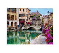Puzzle 2000 pièces, Annecy, Jeu de décompression en Carton pour Enfants, 70 x 100 cm