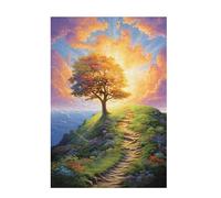 Puzzle 2000 Pieces Arbre Puzzle Paysage 2000 Pièces Grand Adultes Difficile Jigsaw en Bois avec Boîte Cadeau, DIY Challenge Impossible Créatif Jeu pour Adulte, Decoration Maison 99x70cm D-1593
