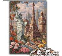 Puzzle 2000 pièces Attractions mondiales pour Adultes et Adolescents, Vacances à la Maison pour Tuer Le Temps et renforcer l'amour Entre Couples 70x100cm