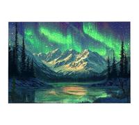 Puzzle 2000 Pièces Aurore, 2000 Pièces Puzzle Adulte, Jeu de Concentration, 99.5x70.5cm Grand Puzzles Bois pour Décoration Maison, Jeu de Puzzles Paysage pour Toute la Famille, Cadeau Femme, -8536
