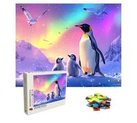 Puzzle 2000 Pièces aurore, Puzzle Adulte Bois, Impossible Classique Jigsaw Puzzles manchot, Jeu D'adresse pour Toute la Famille, Puzzles Coloré jeu de Ponte, Decoration et Cadeau 99.5 X 70.5 cm 8p-329