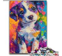Puzzle 2000 pièces avec Peinture à l'huile pour Chiots, idéal pour Les Adolescents, idéal pour Les Vacances à la Maison, avec Affiche et fiche de Questions-réponses Assorties (70x100cm)