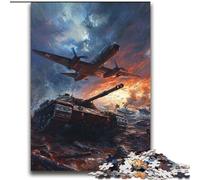 Puzzle 2000 pièces Avions et Chars pour Adolescents, Jeux Amusants en Famille, activités à la Maison, Cadeau d'anniversaire, Cadeaux de Voyage (70x100cm)