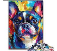 Puzzle 2000 pièces Bouledogue français pour Adultes, Collection de Jeux intellectuels, Beaux-Arts (70x100cm)