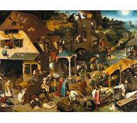 Puzzle 2000 Teile - Brueghel Pieter: Die niederländischen Sprichwörter, 1559"
