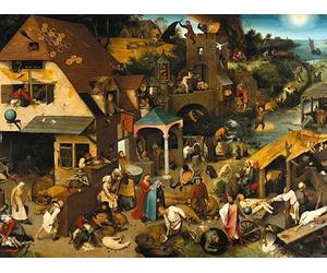 Puzzle 2000 pièces - Brueghel Pieter : Proverbes Flamands, 1559