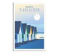 Puzzle 2000 pièces, Cabane du Bassin d'Arcachon, France, Puzzle Classique 2000 pièces, Jeu éducatif, pour Adultes et Enfants, 100 x 70 cm