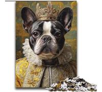 Puzzle 2000 pièces Capitaine Pirate Bouledogue Français pour Adultes, Cadeaux, Vacances à la Maison, Tuer Le Temps, Améliorer l'amour Entre Couples 70x100cm