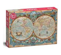 Puzzle 2000 pièces : Carte du monde des grandes découvertes CherryPazzi G