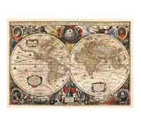 Puzzle 2000 pièces : Carte du Monde Vintage, Hendrik Hondius