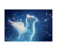 Puzzle 2000 Pieces Chat, Puzzle Adulte Nuit étoilée, Puzzles Classiques Supérieure Défi éducatif Jouets pour Familial, Impossible Puzzles en Bois avec Boite Cadeau Homme, Tableau Decor Murale -2149