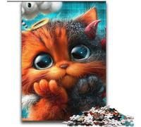 Puzzle 2000 pièces Chaton Diable pour Adolescents, Jeux éducatifs Classiques, Belle décoration (70x100cm)