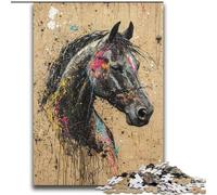 Puzzle 2000 pièces Cheval Graffiti pour Adultes, pour Un Anniversaire, Une Escapade à la Maison, Une décoration Murale pour Les 14 Ans et Plus (70x100cm)
