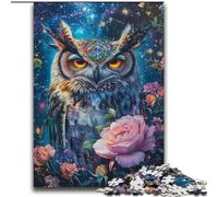 Puzzle 2000 pièces Chouette Rose pour Adolescents, à partir de 14 Ans, décoration Murale, Cadeaux Uniques pour Anniversaire et Noël (70x100cm)