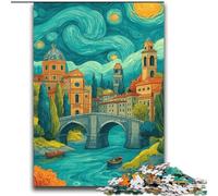 Puzzle 2000 pièces Ciel Nocturne de Venise pour Adultes et Adolescents, à partir de 14 Ans, décoration Murale, Cadeau d'anniversaire et Cadeau Unique (70x100cm)