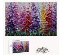 Puzzle 2000 Pièces - Coloré & Fleur - Puzzle en Bois Durable avec Lettres au Dos - Jeu sans Poussière avec Affiche - Modèle pour Collectionneurs et 14 Ans et Plus (70 x 100 cm) P3#115