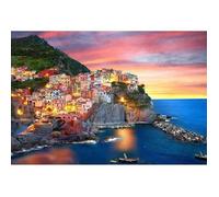 Puzzle 2000 pièces : Coucher de soleil à Manarola - Italie