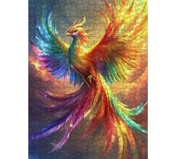 Puzzle 2000 Pièces, Couleur Phoenix Adultes Puzzle, Classique Jigsaw Puzzles, Défi Impossible, Jeu D'adresse pour Toute la Famille, Jeu Éducatif Puzzles, Décoration de la Maison DX0YL4-100