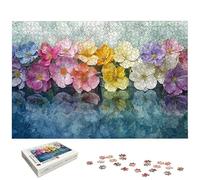 Puzzle 2000 Pièces Couleur, Puzzle 2000 Pièces pour Adultes et Enfants à Partir de 14 Ans, Fleur Puzzles Bois avec Une Boîte d'emballage Exquise, Puzzles pour Décoration Murale, Cadeau Femme, -5616