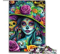 Puzzle 2000 pièces Crânes Mexicains pour Adultes et Adolescents, Jouets Éducatifs, Jeux Anti-Stress, Cadeaux d'anniversaire Uniques (70x100cm)