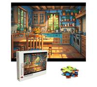 Puzzle 2000 Pièces Cuisine, Puzzle Adulte Bois, Impossible Classique Jigsaw Puzzles Vaisselle, Jeu D'adresse pour Toute la Famille, Puzzles Coloré Jeu Ponte, Decoration et Cadeau 99.5 X 70.5 cm 8p-44