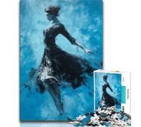 Puzzle 2000 pièces Danseuse de Ballet pour Adultes et Adolescents, Difficile à compléter mais Amusant et Humoristique avec Affiche et fiche de Questions-réponses Assorties 70x100cm