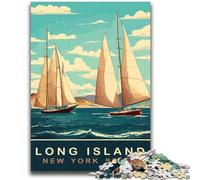 Puzzle 2000 pièces de voiliers de Long Island pour Adolescents, Jouets éducatifs et éducatifs, Jeux familiaux, Cadeaux d'anniversaire et Cadeaux Uniques (70x100cm)