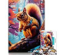 Puzzle 2000 pièces Écureuil Mignon pour Adultes et Adolescents, Difficile à compléter mais Amusant et Humoristique, décoration d'intérieur et Cadeaux Uniques 70x100cm