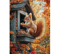 Puzzle 2000 Pièces, éCureuil Noix Adultes Puzzle 2000, Classique Jigsaw Puzzles, Jeu Éducatif Puzzles, Défi Impossible, Jeu D'adresse pour Toute la Famille, Décoration de la Les Murs BXHZW4-328
