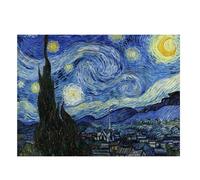 Puzzle 2000 Pièces, Édition Adulte La Nuit Étoilée De Vincent Van Gogh, Reproduction Artistique Premium Grand Format 100x70cm, Activité Relaxante & Décoration Murale, 39,37x27,55 Pouces